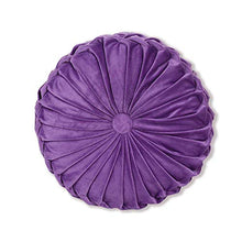 Pillowcase Cuscino per Sedile Rotondo, Cuscino Decorativo per Divano Cuscino per Pavimento, Usato per Divano da Ufficio e Famiglia, 33 cm (Cammello)