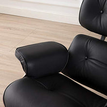 A&DW Modern Classic Replica Lounge Chair con Chaise Lounge ottomano Mobili girevoli in Cuoio Reale Chaise Longue per Soggiorno