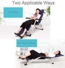 SHUAIIJUAN Sedia per il tempo libero domestico Sedie a sdraio esterna Sdraio reclinabile Reclining pieghevole Zero Gravity con staccabile ammortizzatori Giardino Sedia for piscina Backyard and Beach,