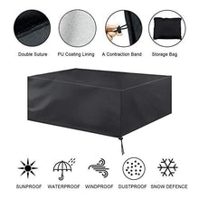 Copertura Mobili per Giardino Esterni Impermeabile Telo Protettivo per Tavolo e Sedie Mobili da Giardino Anti Vento Sole Copertura per Esterno 5 Taglie(270 * 180 * 89cm)