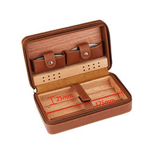 Cigar Humidor, Portatile Cigar Box Set con Built-in Cigar Humidor 4 capacità Cigar Box (203 * 127 * 77Mm),B