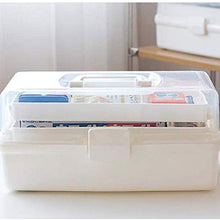 Medicina Armadio, Armadietto dei Medicinali con Serratura Medizinbox Stoccaggio Scatola di Farmaci per La Casa E Vacanze Bianco,Bianca