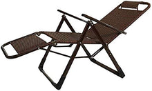 XLYYHZ Sedia a gravità Zero Sedia da Giardino reclinabile in Rattan Mobili da Giardino per Esterni | Lettino Pieghevole Lettino Prendisole Regolabile Reclinabile per Cortile Soggiorno Balcone Patio