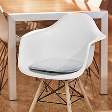 AMARE Home - Set di 6 cuscini in feltro reversibile, 40 x 39 cm, grigio scuro/grigio chiaro. Attenzione: imbottitura migliorata
