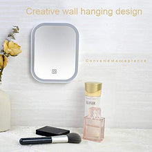 Specchio a LED da Parete Specchio per Trucco a LED Regolazione dell'angolo a 90 ° Design di Ricarica Controllo Touch Touch Design a Parete Specchio a LED