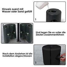 Piedi per gazebo set di 4 pesi in HDPE 22 x 22 x 25 cm possono essere riempiti con sabbia d'acqua Pesi per padiglione per la stabilizzazione di tende da giardino, tendoni