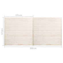 vidaXL Legno di Abete Pannello di Recinzione da Giardino con Paletti di Supporto Robusto Barriera Recinto per Esterni 1,7x1,7 m Colore Naturale