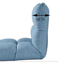 Laishutin Divano Cuscino Tatami Cuscino per Balcone Divano Lazy Divano Letto per Computer per Soggiorno e Ufficio (Color : Blue, Size : 111 * 53 * 16CM)