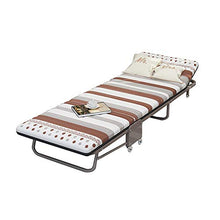 Letto Pieghevole Per Adulti, Sei Centimetri Di Lusso Confortevole E Spessa Materasso, Pieghevole Ospite Extra Letto Con Rotelle, Portable Fold Up Robusto Telaio Aggiuntivo Extra Letto Per Gli Ospiti