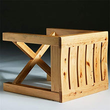 Accessori da bagno - Bagno impermeabile antiscivolo Stabile Sicurezza Comfort Bath Chair cambiare le scarpe Sgabello anziani / disabili / incinta di legno solido superficie curva presidente Max.250kg