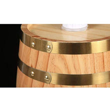 HWhome Verticale Botti di Rovere per Vino Rosso Secchio di Invecchiamento 5L, Distributore di Botti di Whisky con Supporto per Conservare I Tuoi Liquori di Birra di Whisky di Vino Preferiti