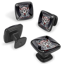 Teschio di Halloween 4 PCS Pomelli per Porta, Pomolo per Mobile, Pomelli per Mobili con Viti, Maniglia per Armadietto, Pomelli per Porta, Pomelli per Cassetti per Porta, Armadio, Cassetto e Credenza