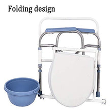 YHNMK Sedia WC Commode Leggero Portatile,Altezza Regolabile WC Sedia, Sgabello con braccioli Antiscivolo per Anziani/Gravidanza