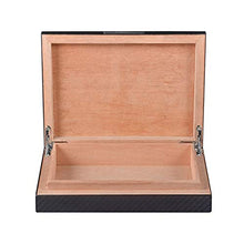 Caishuirong Cigar Box di stoccaggio 6 bastoni di Legno Naturale Cigar Humidor Matte Reale in Fibra di Carbonio Cedro Cigar Box Perfetto da Usare in Ufficio e Camera da Letto