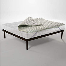 TOPPER con tessuto Aloe H3 cm in Visco Memory foam effetto morbida stuoia CORRETTORE per MATERASSO o Sovramaterasso matrimoniale 165x200