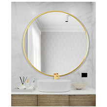 Specchio da Bagno in Lega di Alluminio Specchio da toeletta da Bagno Specchio da Parete Specchio da Bagno Specchio Rotondo in Stile Nordico Specchio HD