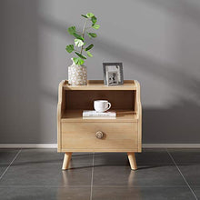 MEFKY Comodino in Legno Comodino Durevole della Camera Letto Armadio Laterale Moderno Color Legno Comodino Cassetto con 1 Cassetto Portaoggetti