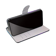 Nadoli Custodia Pelle per Samsung Galaxy A72 5G,Colorato Dipinto Viola Stellato Cielo Cinturino da Polso Porta Carte Magnetico Portafoglio Protettiva Cover