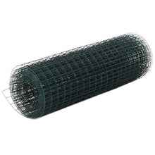 ghuanton Rete d'Acciaio Rivestimento PVC 25x0,5m Trama Quadrata Verde Articoli di ferramenta Barriere e recinzioni Pannelli per recinzioni