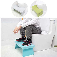 JSJE Sgabello da Bagno in plastica Bagno, Altezza 17 cm, Altezza Larga Superficie Sgabello, Sgabello, poggiapiedi, Piede, Step Sgabello, sgattaggio, Pedale, Sgabello, sga Green