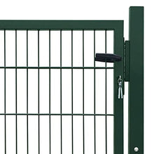 HUANGDANSP Cancello per Recinzione in Acciaio Verde 103x150 cm Articoli di ferramenta Barriere e recinzioni Cancelli