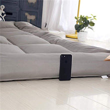 HKX Tappetino Pieghevole in abbondanza Spesso, Grande, Facile da trasportare33 Varie Dimensioni coprimaterasso futon Lavabile dormQueen-King-Bianco 200x220 cm (79x87 Pollici)