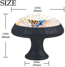 Farfalla Colorata Sul Fiore Pomelli per Porta Set di 4 Pomelli per Mobili Manopole per Cassetti Cucina Armadio Vetro