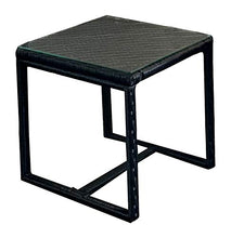 REDI GROUP Set da Giardino 2 Poltrone + Tavolino, Rattan Nero Intrecciato a Mano, Cuscini Ecrù, 3 Pz Mobili da Esterno per Balcone, Giardino, Bar, Ristorante