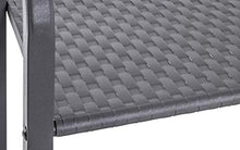 HAKU Möbel Scaffale in Acciaio Tubolare Verniciato a Polvere Grigio, 3 Ripiani in Metallo