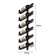 HTDZDX Portabottiglie Galleggiante da Parete in Ferro battuto con ripiano e Porta Bicchieri in Vetro Porta Bicchieri (Size : Hold 4 Bottles)