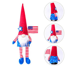 Amosfun Patriottica GNOME Copertura della Bottiglia di Vino Bottiglia di Vino Tomte Svedese Toppers Independence Day Decorazione della Tavola Luglio 4Th Favore di Partito Rosso