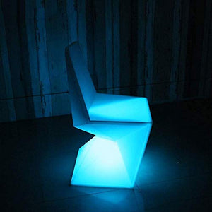 Wlnnes Chair Ricaricabile a LED LED Ricaricabile Chair Tavolino Creativo con 16RGB remoto Regola Illuminazione a Colori Esterni Casa di sede della Sedia Tavolo Terra Partito Pool Bar