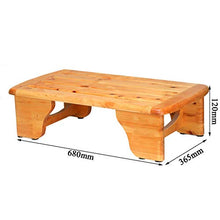 AYHa Bagno sgabello di legno Barrel Poggiapiedi Passo Bench piccolo sgabello rettangolo sgabello da doccia Sgabello Pedale impermeabile antiscivolo Doccia Bench
