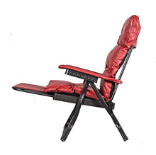 IlGruppone Sdraio INCLINABILE Ecopelle Sedia Poltrona Made in Italy Imbottita Giardino Interno Esterno Nera O Rossa