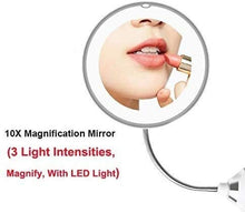 Specchio Specchi per Il Trucco LED Trucco retroilluminato retroilluminato 10x Lampato ad ingrandimento LED LED Vanity Beauty 360 Gradi Girevole