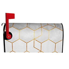 Copertura magnetica per cassetta delle lettere a forma di esagoni di carbone per decorazione da giardino, dimensioni standard 53 x 45 cm