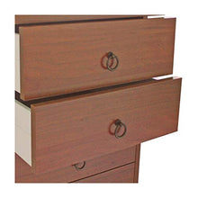 WEBMARKETPOINT Cassettiera Noce Antico in legno nobilitato con 7 cassetti H.111x46x42 cm