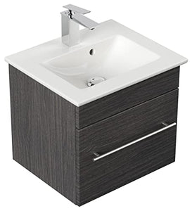 Mobile bagno con lavabo Villeroy & Boch Venticello 50cm antracite venato