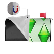 The Sims Plumbob - Copertura magnetica per cassetta postale per giardino, giardino, cortile, dimensioni standard, 53 x 40 cm