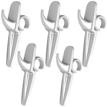 Set 5 pezzi Scaldasciugamani - Gancio Scaldasalviette Universale Portasciugamani per Asciugamani da bagno - colore bianco