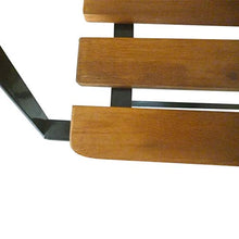GOTOTOP Panchina da Giardino in Legno Massello d'Acacia 112 x 46 x 85 cm Panchina da Giardino Pieghevole Panchina da Esterno Stile Rustico Nostalgico