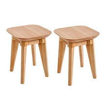 Krok Wood 2 sgabelli Paris in legno massiccio di faggio, 35 x 35 x 45 cm