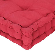 FAMIROSA Cuscino per Pallet e Pavimento in Cotone 120x80x10 cm bordò