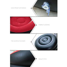 Divano Gonfiabile Per Sedie Con Ottomana, Divano Per Sedili Portatile Per Esterno Da Gioco Per Lettino Campeggio Per Esterni Da Campeggio Giardino Tessuto Floccato Singolo ( colore : With footstool )