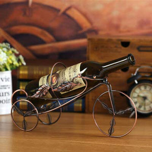 Creativo Vino Rack Ferro Vino Cabinet Ornamento Decorazione Soggiorno Casa Set Up TV Cabinet Xuanguan Modern Home Crafts Mare Otter Fiori (Oro)