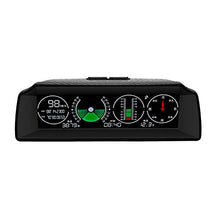 Whiie891203 Guardia Auto Intelligente, Display Head-Up per Auto HUD GPS Tachimetro Inclinometro Digitale Inclinazione Manometro (170mm X 70mm X 60mm) Nero