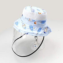 EXCEART Visiera di Sicurezza per Visiera per Bambini Visiera Protettiva Cappello a Pieno Facciale Cappello a Secchiello Esterno Anti-UV Anti-Schizzi (Circonferenza 46Cm)
