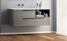 Mobiltesino - Mobile bagno 120 cm mod. Urban laminato Dublino e laccato opaco antracite
