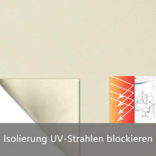 LeMeiZhiJia, tenda avvolgibile verticale per esterni, per balconi, protezione dagli sguardi indiscreti, coprente, Metallo, beige., Per altezza 130-140 cm