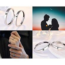 Anelli per coppia, anelli per donna uomo, anelli regolabili con motivo sole luna, anelli per coppia in rame per matrimonio, fidanzamento, tutti i giorni e hobby